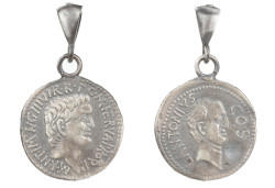 925 Ayar Gümüş Sezar Figür Madalyon Kolye Ucu - Nusrettaki