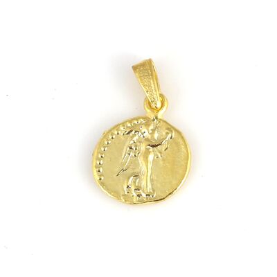 925 Ayar Gümüş Sezar Kafalı Kolye Ucu - 3