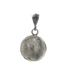 925 Ayar Gümüş Sezar Kafası Madalyon Kolye Ucu - Nusrettaki