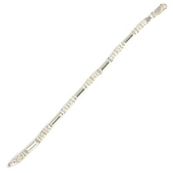 925 Ayar Gümüş Silindir Model Kral Zincir Bileklik - Nusrettaki (1)