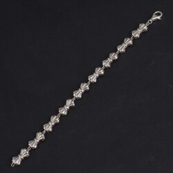 925 Ayar Gümüş Sıralı Kurdele Bileklik - 3