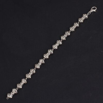 925 Ayar Gümüş Sıralı Kurdele Bileklik - 3