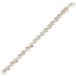 925 Ayar Gümüş Sıralı Kurdele Bileklik - 4