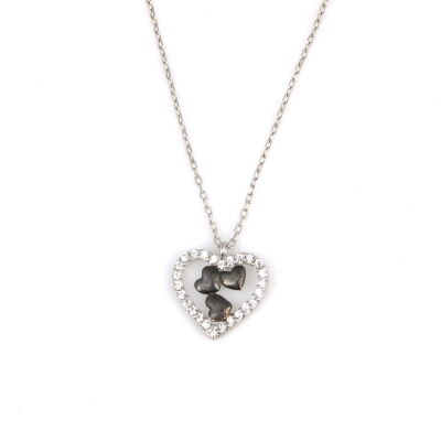 Sterling Silver Heart Design Necklace - 2