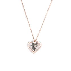 Sterling Silver Heart Design Necklace - 4