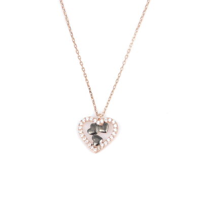Sterling Silver Heart Design Necklace - 4