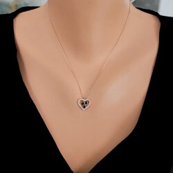Sterling Silver Heart Design Necklace - 3