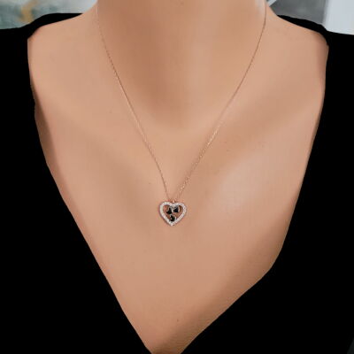 Sterling Silver Heart Design Necklace - 3