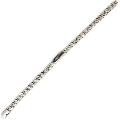 925 Ayar Gümüş Siyah Taşlı Gurme Bileklik - 2