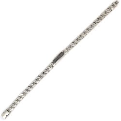 925 Ayar Gümüş Siyah Taşlı Gurme Bileklik - Nusrettaki (1)