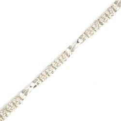 925 Ayar Gümüş Sonsuzluk Model Kral Bileklik - 3