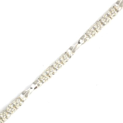 925 Ayar Gümüş Sonsuzluk Model Kral Bileklik - 3