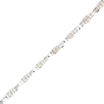 925 Ayar Gümüş Sonsuzluk Model Kral Zincir Bileklik - 3