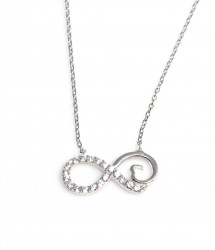 925 Sterling Silver Infinity Necklace - Nusrettaki (1)