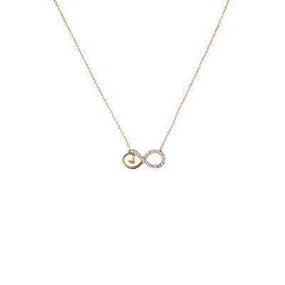 925 Sterling Silver Infinity Model Necklace - 2