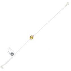 925 Ayar Gümüş Sonsuzluk Sitrin Bileklik - 6