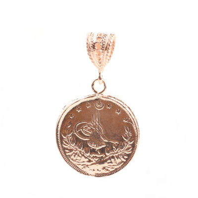 925 Ayar Gümüş Sultan Aziz Motifli Madalyon Kolye Ucu - 3