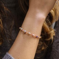 925 Ayar Gümüş Süzme Toplu Doç Zincirli Bileklik - Nusrettaki