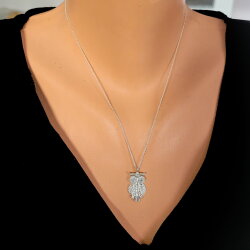 925 Ayar Gümüş Taşlı Baykuş Model Kolye - Nusrettaki