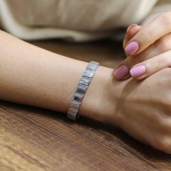 925 Ayar Gümüş Taşlı Füzyon Bileklik - 3