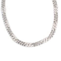 925 Ayar Gümüş Taşlı Gurmet Zincir Kolye - 3