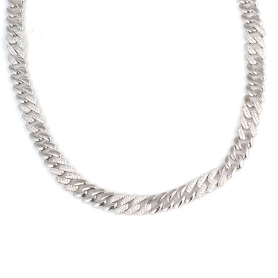 925 Ayar Gümüş Taşlı Gurmet Zincir Kolye - 3