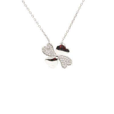 Silver Clover Necklace - 2
