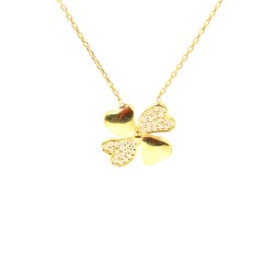 Silver Clover Necklace - 3