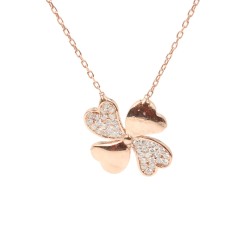 Silver Clover Necklace - 4