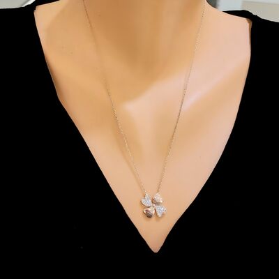 Silver Clover Necklace - 1