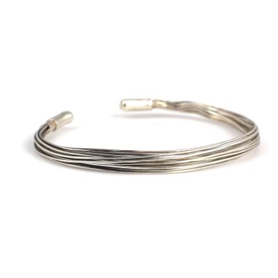 925 Ayar Gümüş Telli Erkek Bileziği - 1