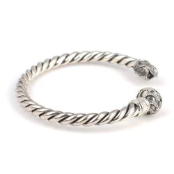 925 Ayar Gümüş Toplu Ve Şahin Başı Burgu Kol Erkek Bileziği - 3