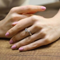 925 Ayar Gümüş Toplu Yüzük - Nusrettaki