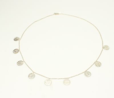 Silver Ottoman Signed Design Necklace - 2