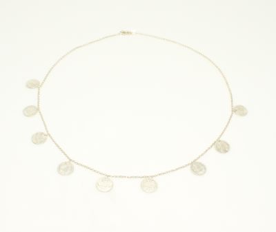 Silver Ottoman Signed Design Necklace - 3