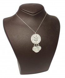 925 Sterling Silver 3 Coins Necklace - Nusrettaki (1)