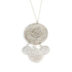 925 Sterling Silver 3 Coins Necklace - Nusrettaki (1)