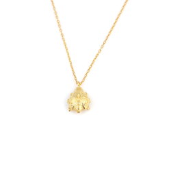 Sterling Silver Ladybug Charm Necklace, Gold Vermeil - Nusrettaki (1)