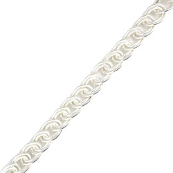 925 Ayar Gümüş Uzay Yolu Desenli Ve Düz Zincir Bileklik - 3