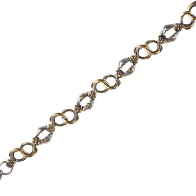 925 Ayar Gümüş ve Bronz Karışımı Antik Bileklik - 1