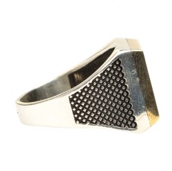 Silver & Bronze Cepni Clan Symbol Men's Ring - 3