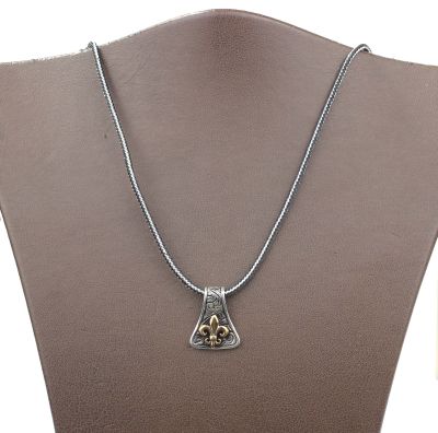 925 Ayar Gümüş ve Bronz Osmanlı Motifli Erkek Kolye Ucu