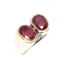 Konstantinopolis Design Authentic Ring with Ruby - Nusrettaki