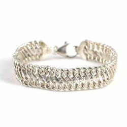 925 Ayar Gümüş Viyana Model Bileklik - Nusrettaki