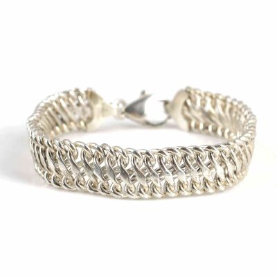 925 Ayar Gümüş Viyana Model Bileklik - 1