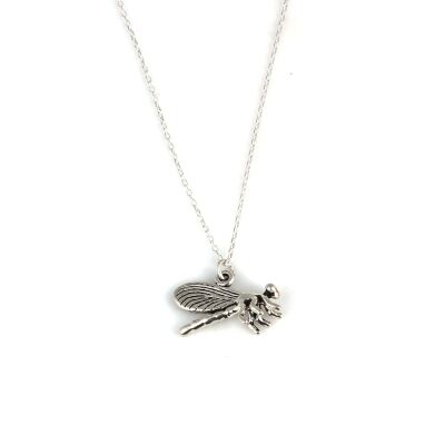 925 Ayar Gümüş Yandan Yusufçuk Model Charm Kolye - 3