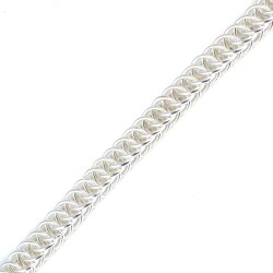 925 Ayar Gümüş Yassı Kafes Model Bileklik - 3