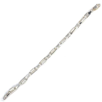 925 Ayar Gümüş Yay Desenli Düz Astar Bileklik - 2