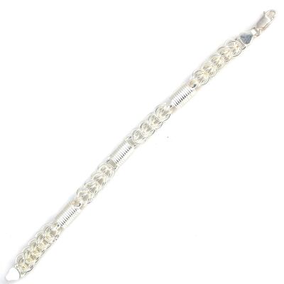 925 Ayar Gümüş Yay Görünümlü Kafes Bileklik - 2