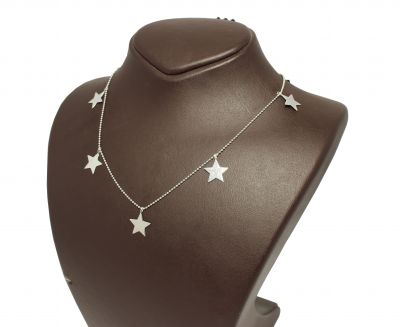 925 Ayar Gümüş Yıldız Kolye - 1